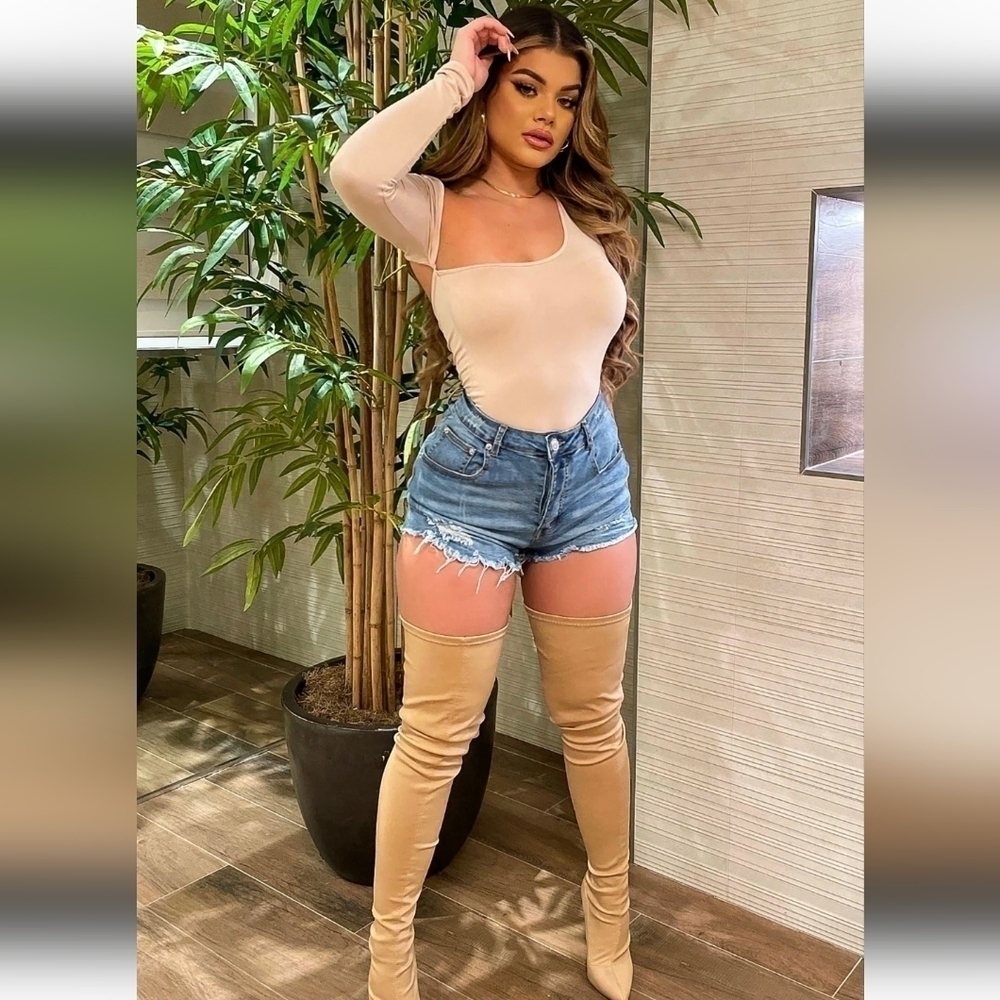 Fashion Nova - Arms Around Me Bodysuit- W Sz Small - Picture 3 of 8